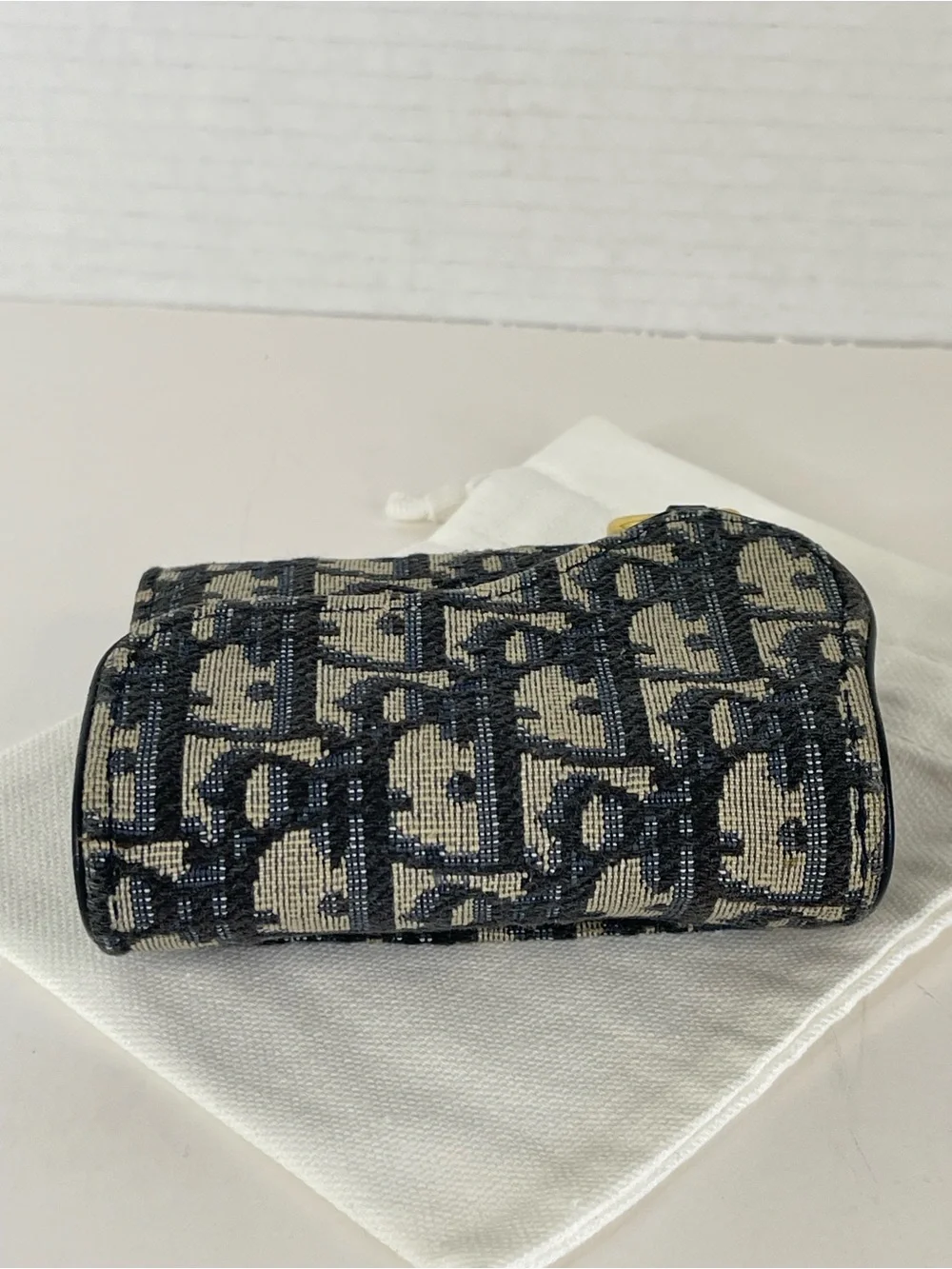 Christian Dior Saddle Wallet With Dust Bag